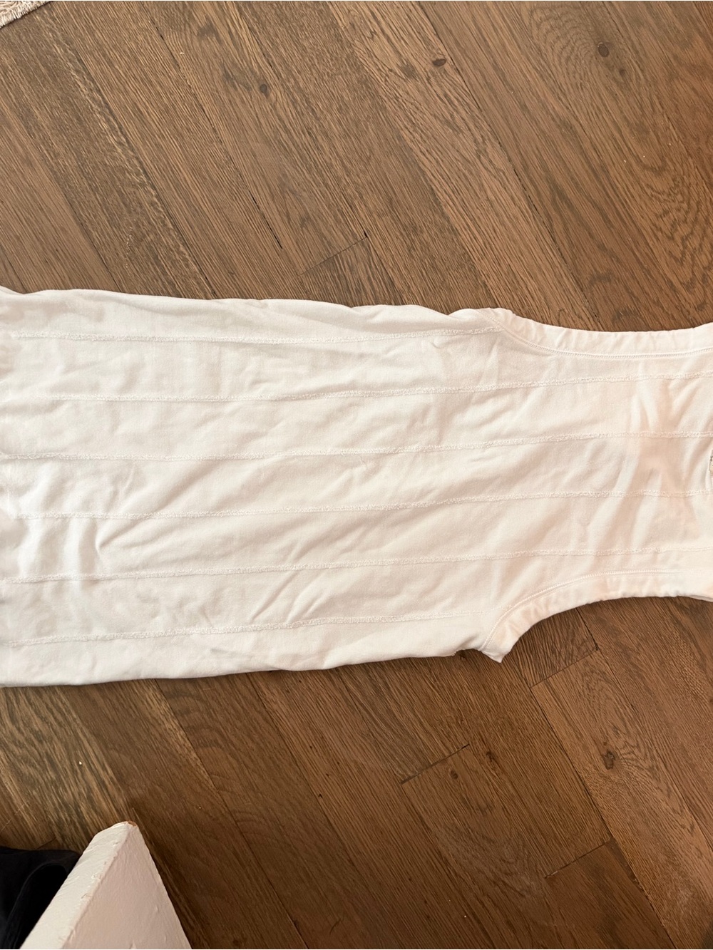 Free People White Ribbed Tank Dress